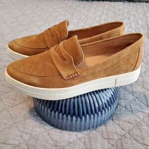 NWT Seychelles Cognac Polar Desert Suede Leather Loafers SlipOn Sneaker Womens 8